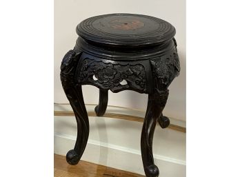 Japanese Antique Wood Carved Side Table