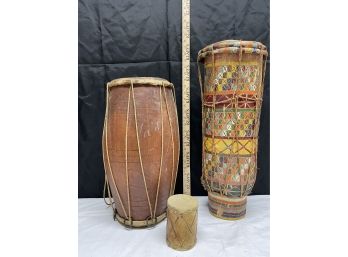 Vintage  - Attic Find -  African Drums