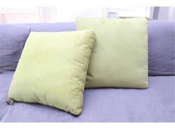 Pair Of Young And Rubica Citron Pillows