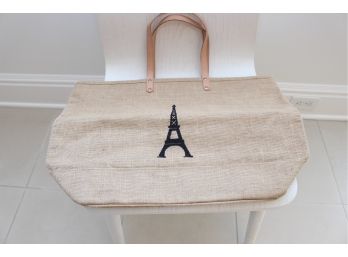 Eiffel Tower Embroidered Tote Bag By BALLARD