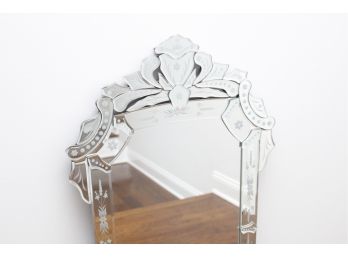 Beautiful Oriental Style Glass Framed Mirror