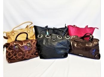 6 Designer Large Handbags  Gap, Nine West & More