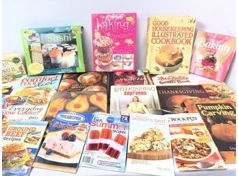 A Collection Of Cook Books And Recipe Cards