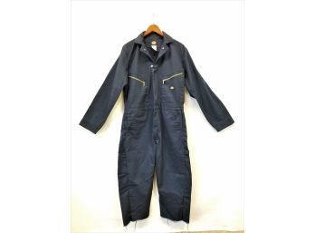 Vintage Men's Dickies Navy Blue Worker Overalls Jumpsuit   Size Medium