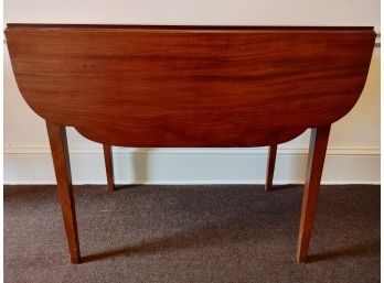English Cherry One Drawer Drop Leaf Occasional Table