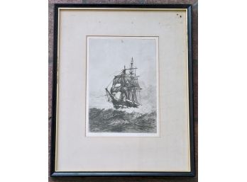 Nautical Engraving, George C. Wales, Weather