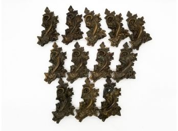 Fabulous Antique Cast Bronze Botanical Elements