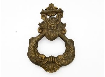 An Antique Bronze 'Poseidon' Knocker