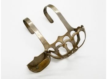 A Victorian Nickel Plated Brass Bathtub Accessory - Soap Holder