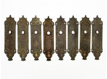 A Set Of Antique Cast Bronze Backplates