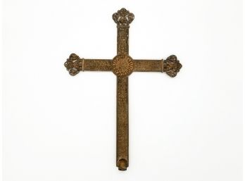 A Magnificent Antique Bronze Crucifix