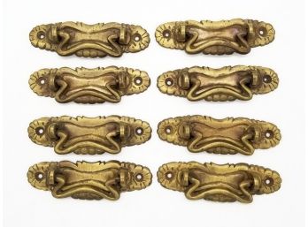 A Set Of 8 Victorian Bronze Cabinet Or Drawer Handles