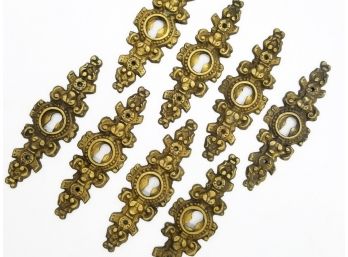 Victorian Bronze Keyhole Covers