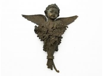 An Antique Bronze Angel
