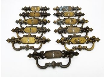 A Set Of Vintage Bronze Hinges