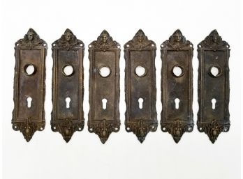 A Set Of Antique Bronze Backplates