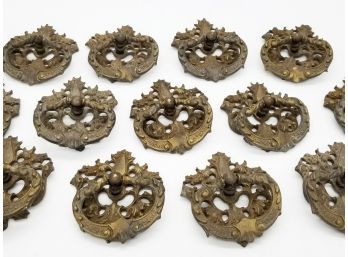 A Set Of Ornate Victorian Bronze Handles