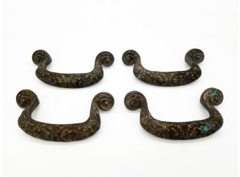 A Set Of 4 Cast Bronze Handles