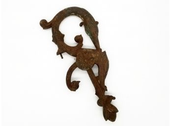 A Stunning Antique Cast Iron Victorian Urn Handle