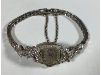Lovely Antique MATHEY TISSOT Ladies 14k Gold & Diamond Watch 9.1 DWT Or 14.2 GRAMS - ENTIRE PIECE IS ALL GOLD