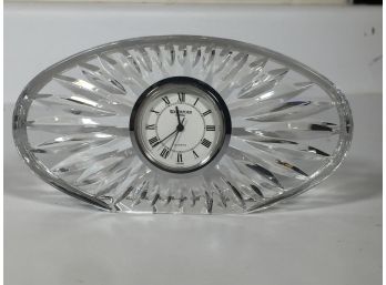 Beautiful Crystal WATERFORD Clock - Prefect Condition - Made In Ireland - Unusual Form