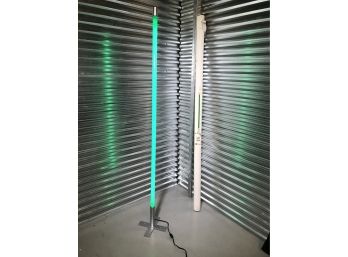 VERY COOL - Light Stick Floor Lamp - Works Perfectly - Glows Intense Green - GREAT PIECE !