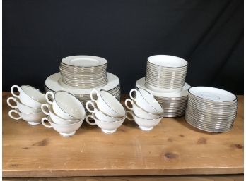Incredible Service For 12 LENOX MONTCLAIR China - NEVER USED - Silver Trim - 72 Pieces - TRULY AN AMAZING FIND