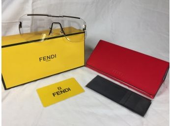 Fantastic Brand New FENDI Fashion Glasses -with Leather Case , Polishing Cloth & Box WOW !