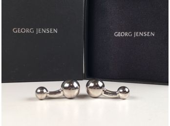 Phenomenal GEORG JENSEN - BRAND NEW Sterling Silver Cufflinks In Original Box - Paid $495 - GREAT GIFT IDEA !