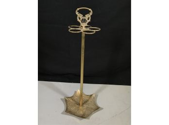 Lovely Vintage Solid Brass Umbrella Form - Cane - Umbrella Stand - Nice Victorian Style Piece