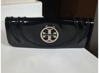 Fabulous Authentic TORY BURCH Black Patent Clutch Purse - Very Nice Piece - Very Well Made