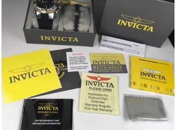 INCREDIBLE Brand New INVICTA BOLT Chronograph Watch PLUS Invicta Bracelet - Client Paid $995 - With The Box