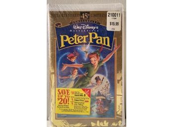 Disney Peter Pan Diamond  Vollection VCR Movie