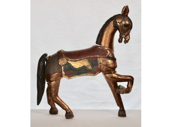 Antique Polychrome Horse