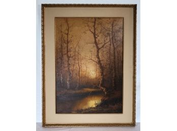 Oil On Canvas - Woodland Scene