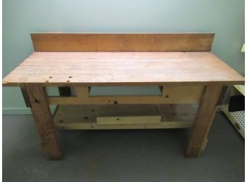 Very Heavy 71' Long Wood Workbench