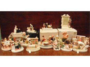 Lot Of 13 Sebastian Miniatures - New Old Stock