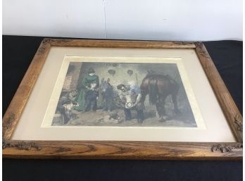 The Graphic 1886 Horse Print
