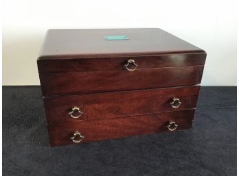 Heavy Solid Wood Flatware Chest