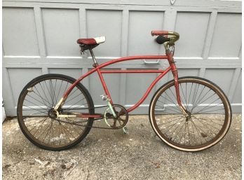 Antique Red Adult Bike