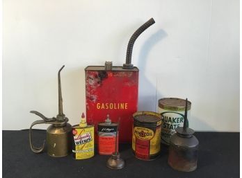 Gas Oil Can Lot