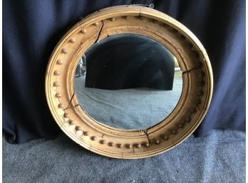Heavy, Thick Round Mirror