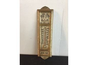South End Service Station Thermometer
