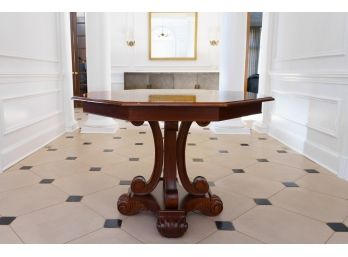 Gorgeous Custom Made Octagonal Center Or Foyer Table