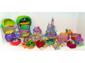 Large Collection Of Disney And Polly Pockets Toys