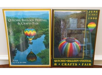 Vintage Quechee Balloon Festival Posters - Framed