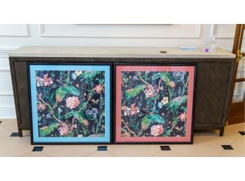 Pair Framed & Matted Botanical Prints