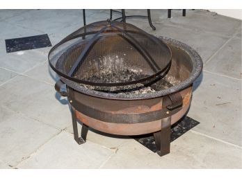 Metal Fire Pit With Screen