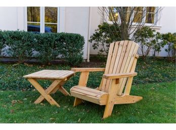 Adirondack Chair And Side Table