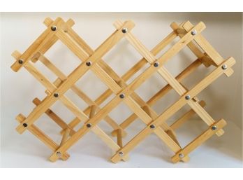 Wooden Expandable Accordion Wine Rack